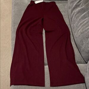 NWT Urban Outfitters Maroon Wide Leg Pant